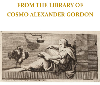 From the library of Cosmo Alexander Gordon