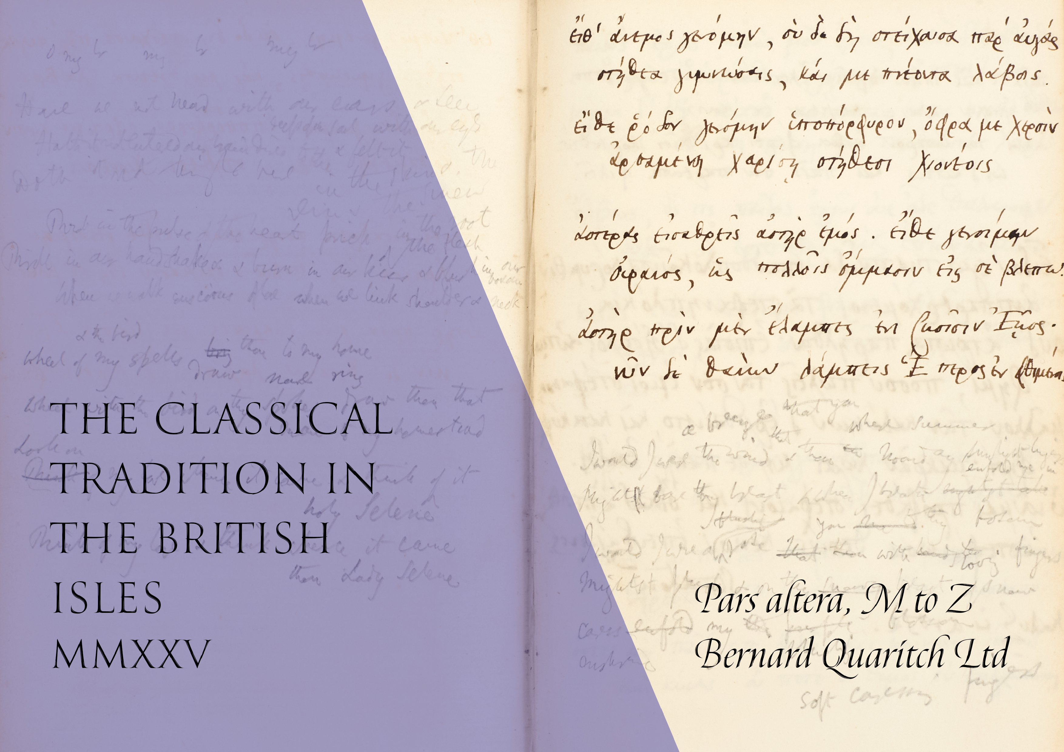 The Classical Tradition in the British Isles, M–Z